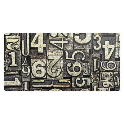 Podkładka na całe biurko Styl retro cyfry