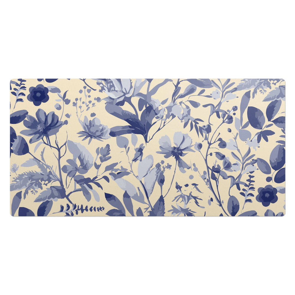 Mata ochronna na biurko Kwiatowy wzór retro