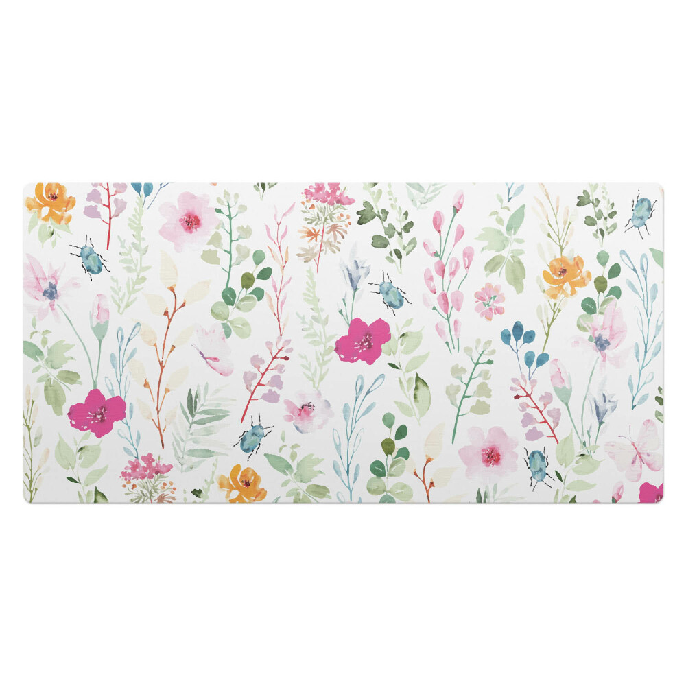 Duża podkładka ochronna na biurko Kwiatowy wzór vintage