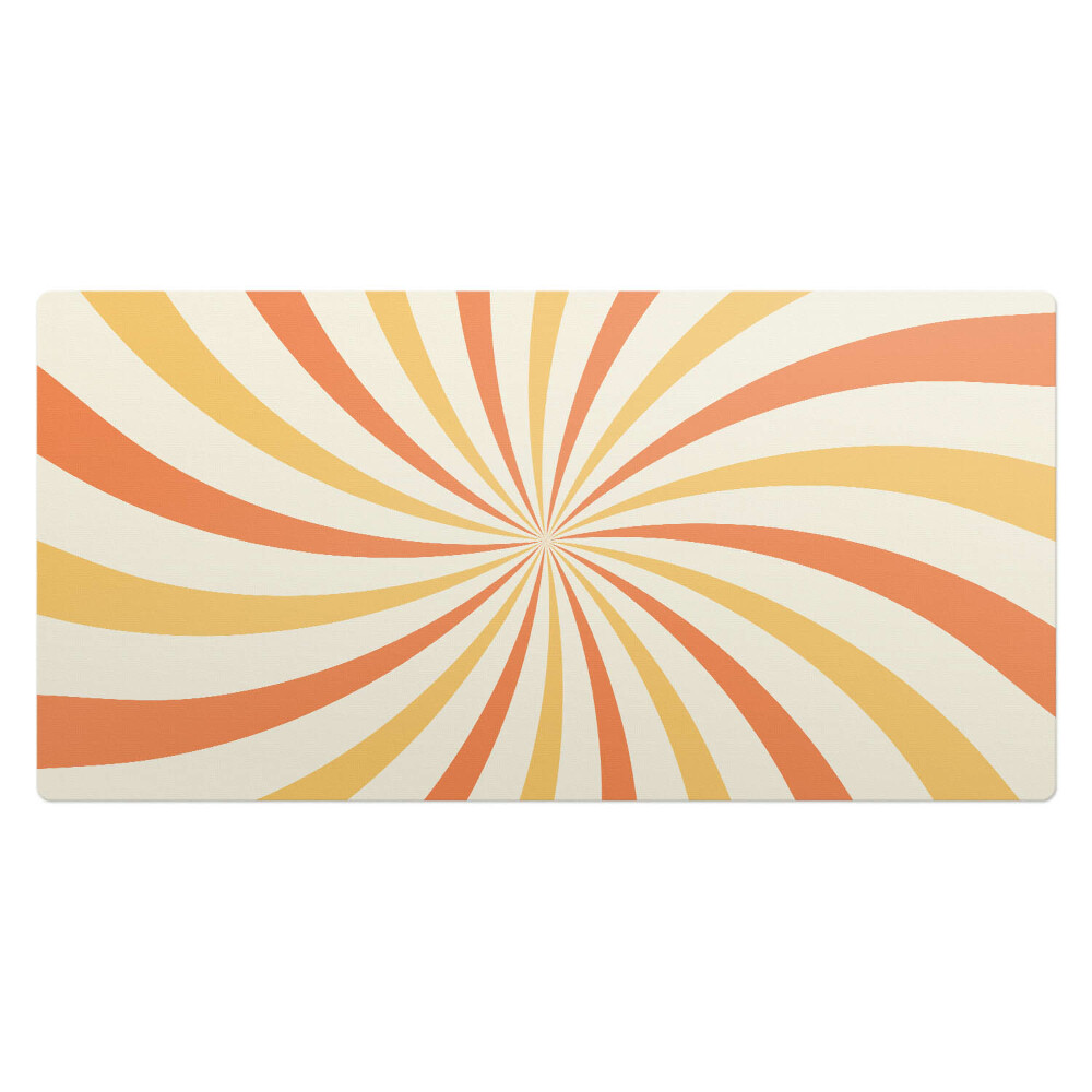 Mata na biurko Wirujące pasy retro