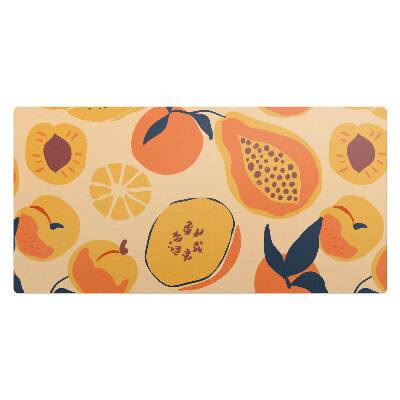 Duża podkładka na biurko dla dzieci Owocowy wzór retro