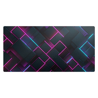 Mata na biurko Neonowe prostokąty