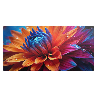 Podkład ochronny na biurko Kwiat z kroplami