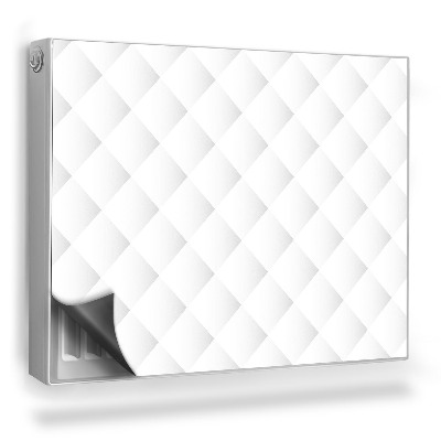 Mata magnesowa na kaloryfer Jasny pikowany materiał elegancki glamour