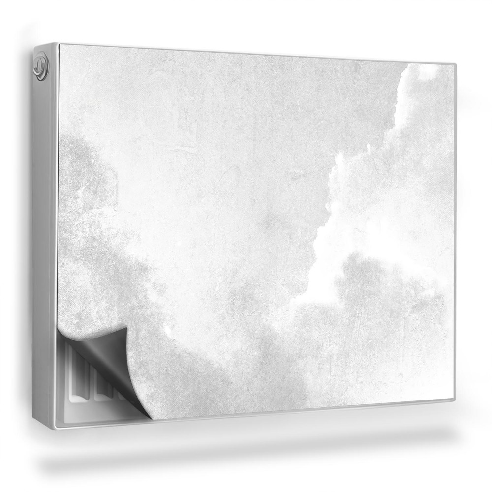 Mata magnesowa na kaloryfer Chmury na betonie surowa struktura i niebo