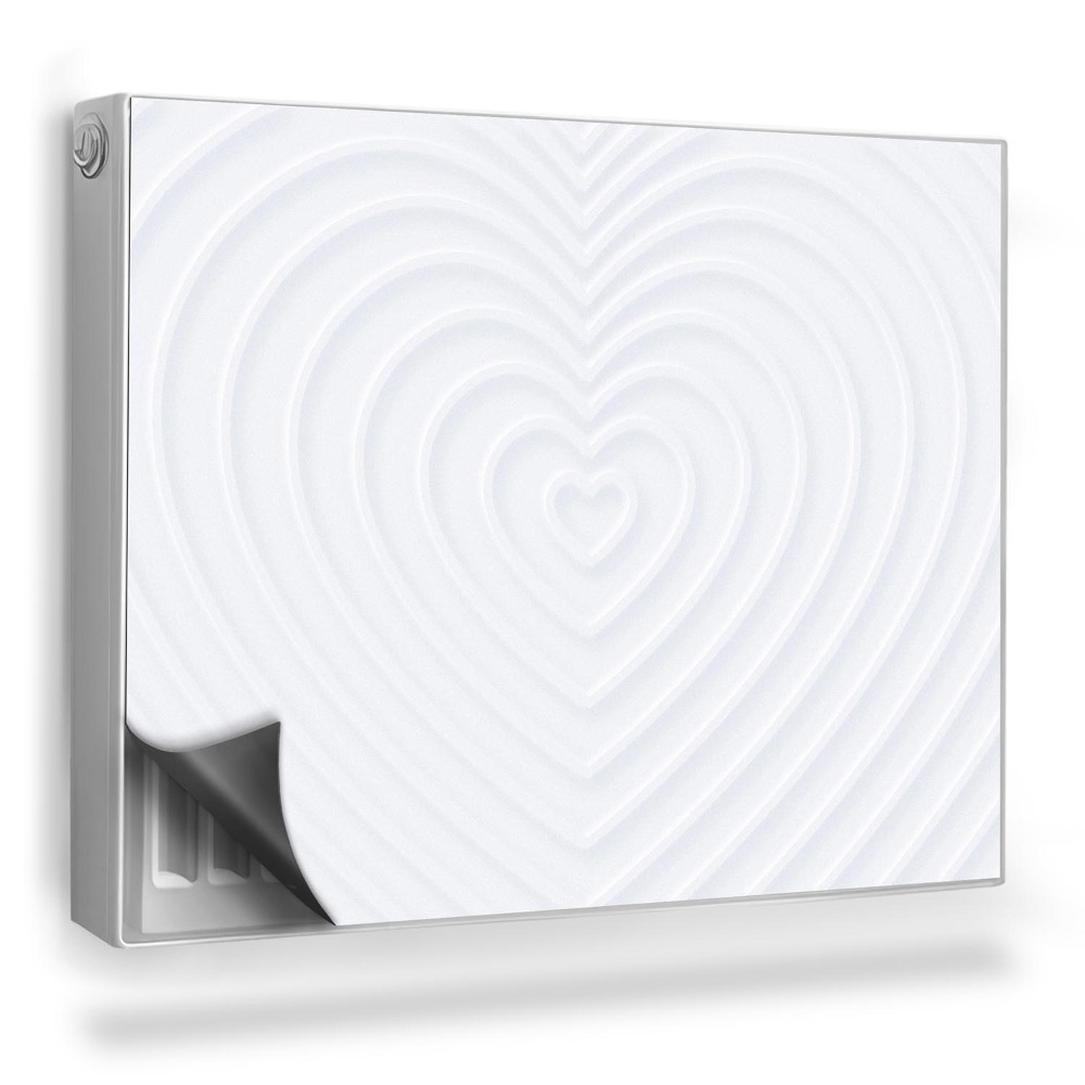 Mata magnesowa na kaloryfer Delikatny zwielokrotniony kształt serca