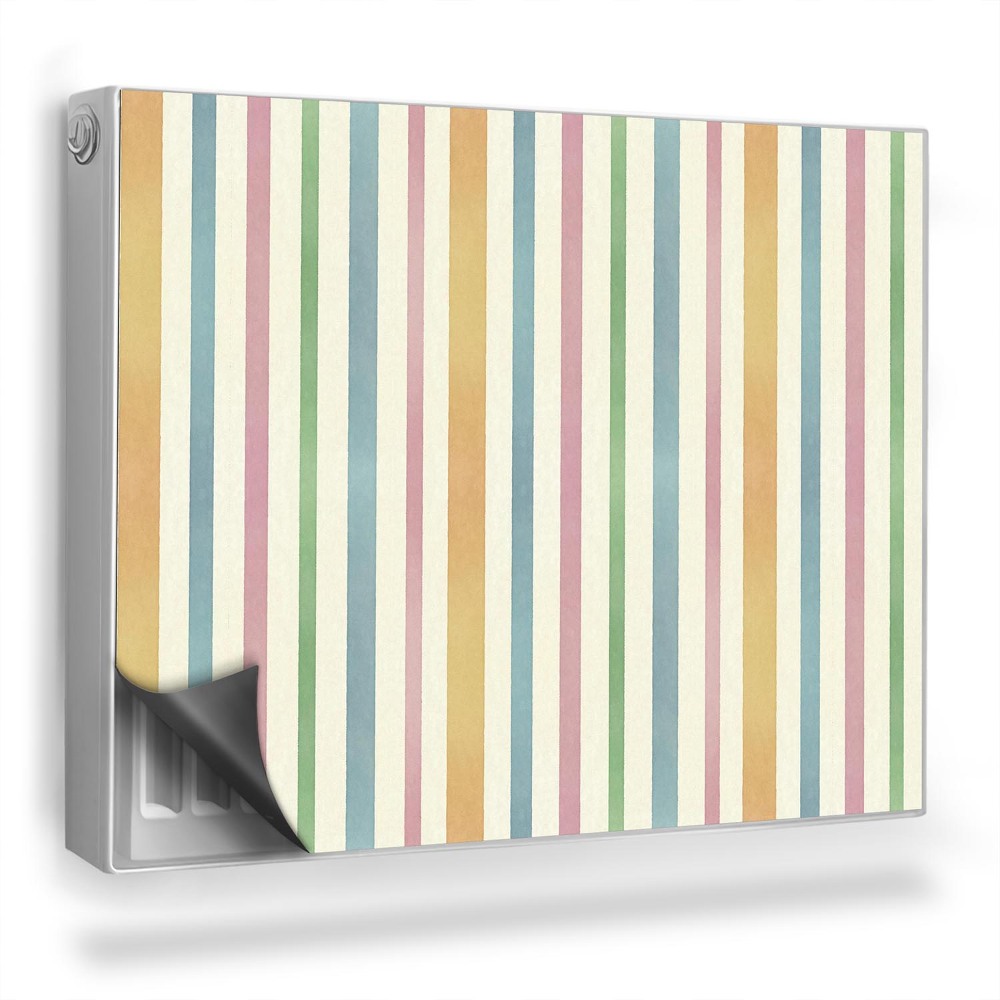 Mata magnesowa na kaloryfer Jasne lamele w kolorach pastelowych