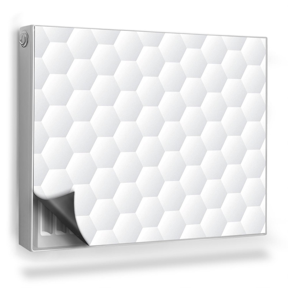 Mata magnetyczna na grzejnik Jasne płytki heksagonalne, abstrakcja