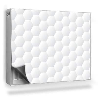 Mata magnetyczna na grzejnik Jasne płytki heksagonalne, abstrakcja