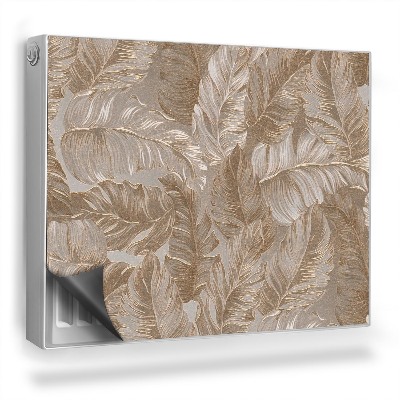 Mata magnetyczna na grzejnik Kompozycja liści stonowane delikatne brązy