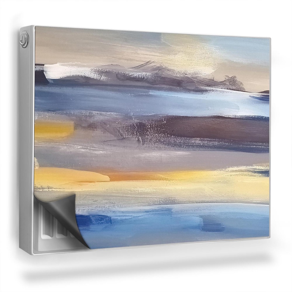 Mata magnesowa na kaloryfer Pastelowe ślady pędzla tekstura malarska