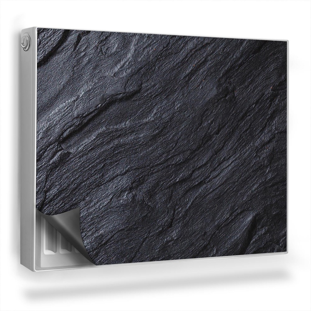 Mata magnetyczna na grzejnik Tekstura czarnego piaskowca ciemna skała