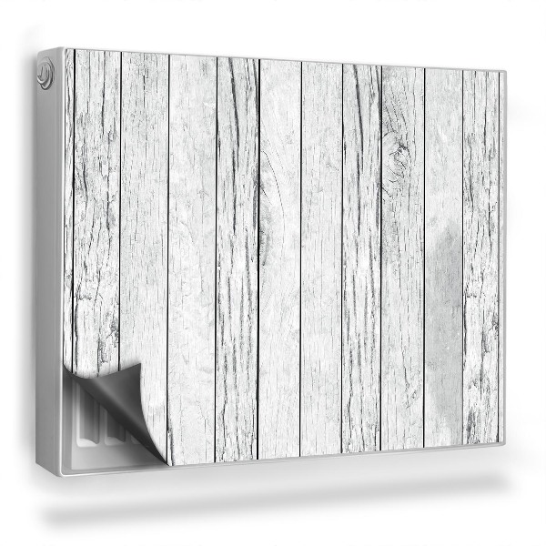 Mata magnesowa na kaloryfer Drewniane pomalowane na biało cienke deski