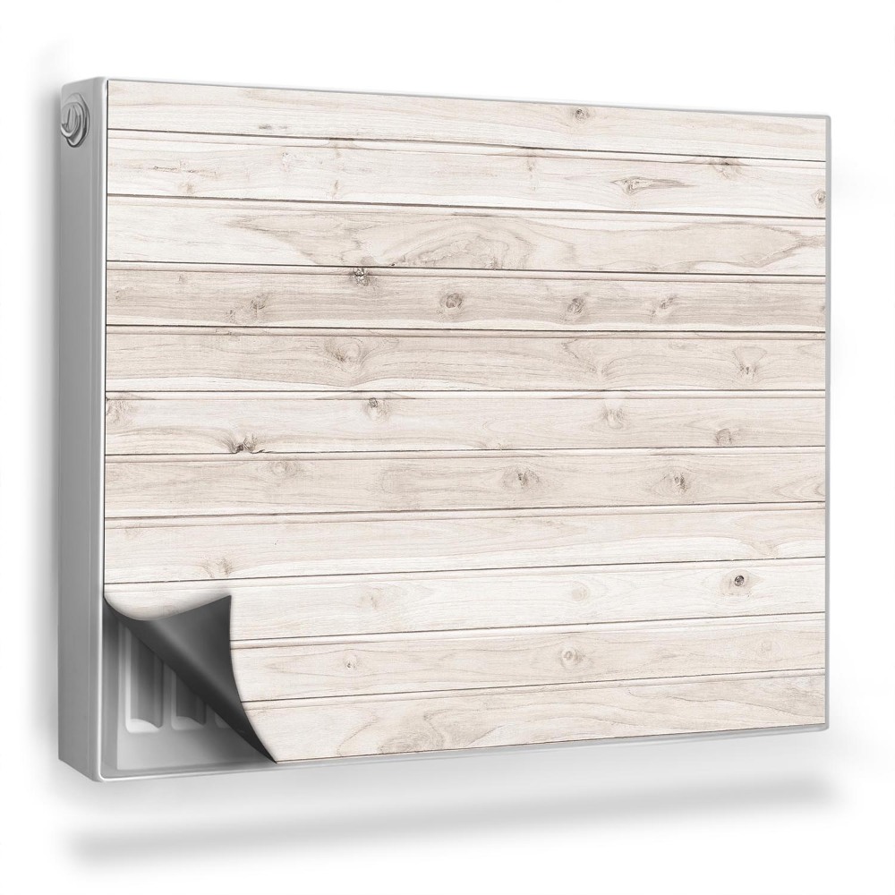 Mata magnetyczna na grzejnik Drewniane jasne, naturalne cienke deski