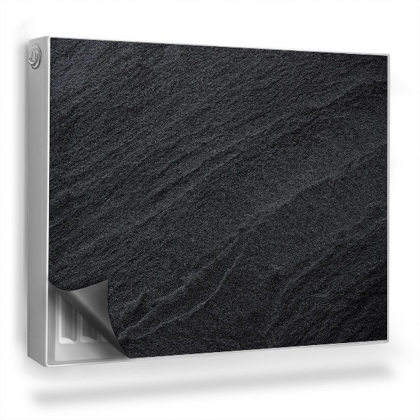 Mata magnesowa na kaloryfer Tekstura ciemnego piasku surowa natura