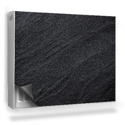 Mata magnesowa na kaloryfer Tekstura ciemnego piasku surowa natura