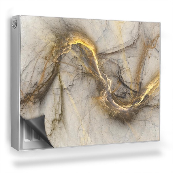 Mata magnetyczna na grzejnik Zdobiony marmur kamienna płyta tekstura