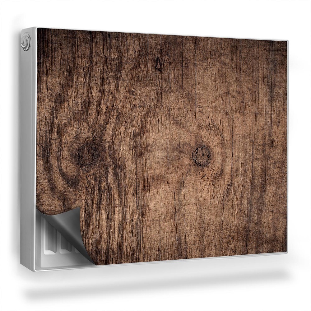 Mata magnetyczna na grzejnik Tekstura starego drewna z sękami