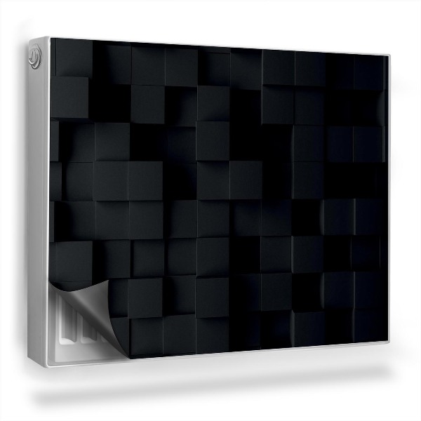 Mata magnesowa na kaloryfer Geometryczne tło nowoczesne kostki 3D