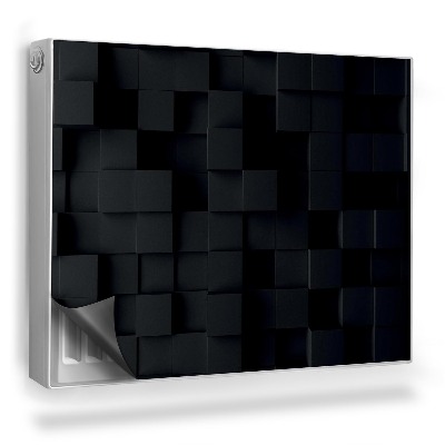 Mata magnesowa na kaloryfer Geometryczne tło nowoczesne kostki 3D