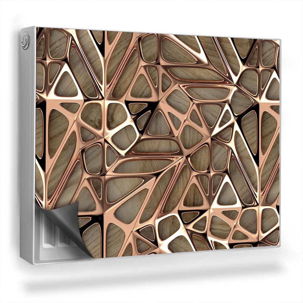 Mata magnesowa na kaloryfer Geometryczny wzór imitacja budowy liści