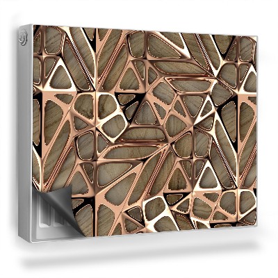 Mata magnesowa na kaloryfer Geometryczny wzór imitacja budowy liści