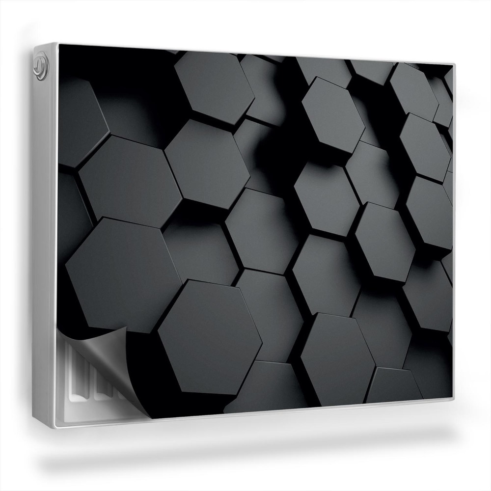 Mata magnetyczna na grzejnik Nowoczesne geometryczne tło 3D