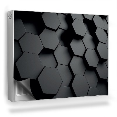 Mata magnetyczna na grzejnik Nowoczesne geometryczne tło 3D