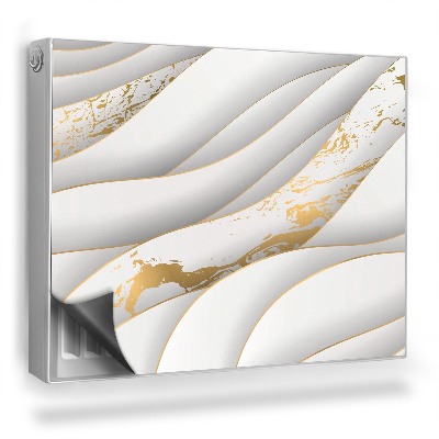 Mata magnesowa na kaloryfer Jasna abstrakcyjna kompozycja płaskie fale