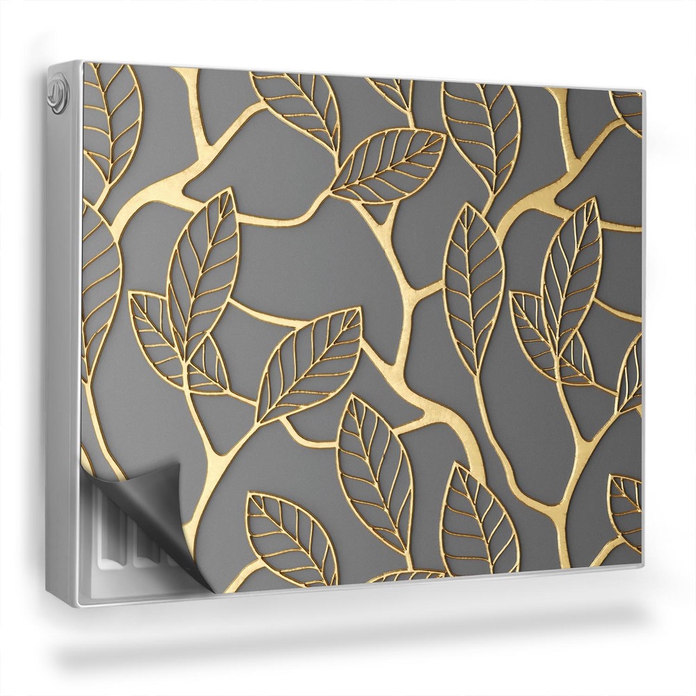 Mata magnesowa na kaloryfer Dekoracja ażurowa w kształcie gałązek listów