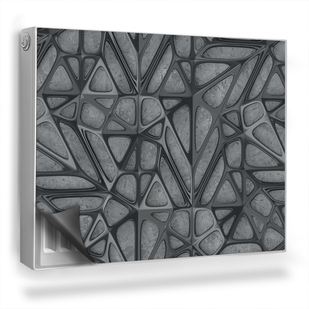 Mata magnesowa na kaloryfer Nowoczesna abstrakcyjna struktura metalu