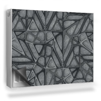 Mata magnesowa na kaloryfer Nowoczesna abstrakcyjna struktura metalu