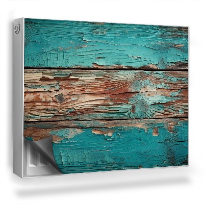 Mata magnetyczna na grzejnik Zniszczona pomalowana deska