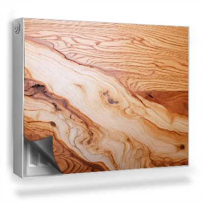 Mata magnesowa na kaloryfer Naturalne drewno tekstura żywicy zbliżenie