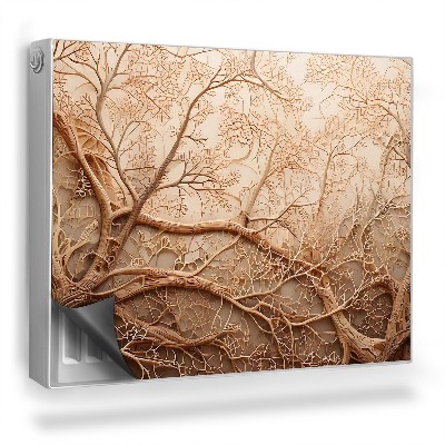 Mata magnetyczna na grzejnik Organiczny wzór, splecione gałęzie drzew