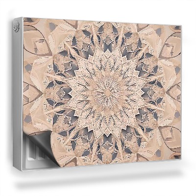 Mata magnesowa na kaloryfer Geometryczna mandala, stonowane barwy