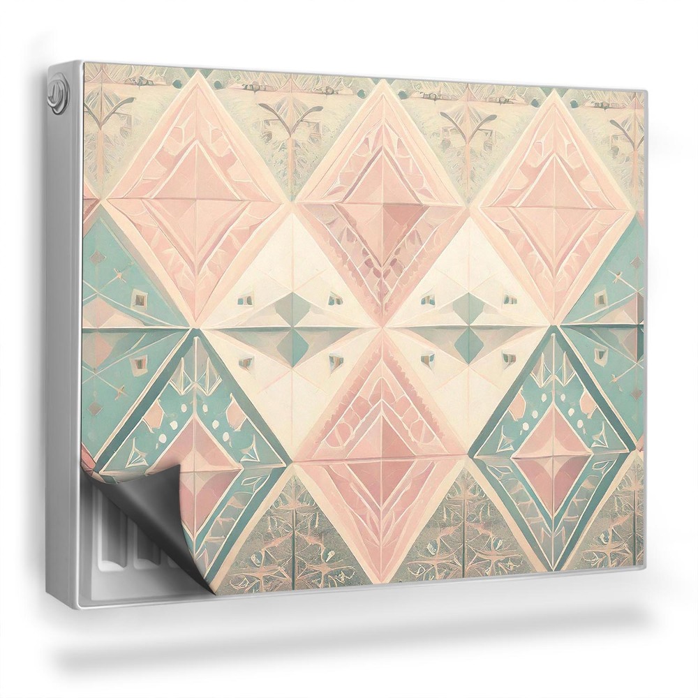 Mata magnesowa na kaloryfer Geometryczny wzór boho imitacja tapety