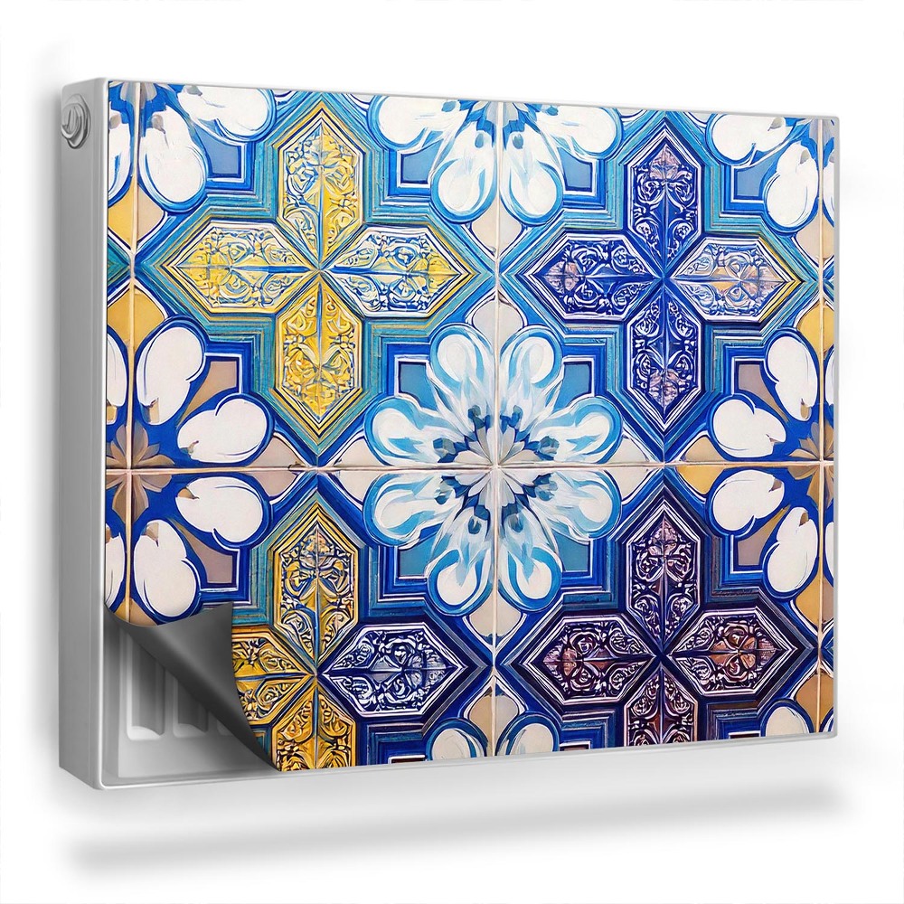 Mata magnesowa na kaloryfer Kafelki w marokańskie wzory kwiatowe