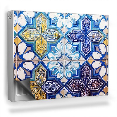 Mata magnesowa na kaloryfer Kafelki w marokańskie wzory kwiatowe