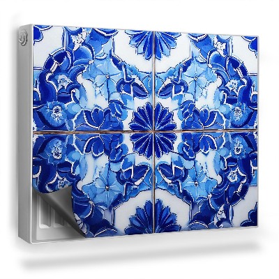 Mata magnesowa na kaloryfer Kafelki w marokańskie wzory, kontrast