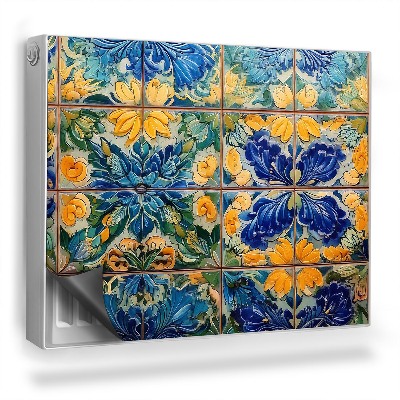 Mata magnesowa na kaloryfer Zoom na kafelki w motywy kwiatowe