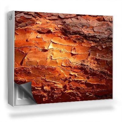 Mata magnesowa na kaloryfer Bursztynowa żywica w drewnie tekstura