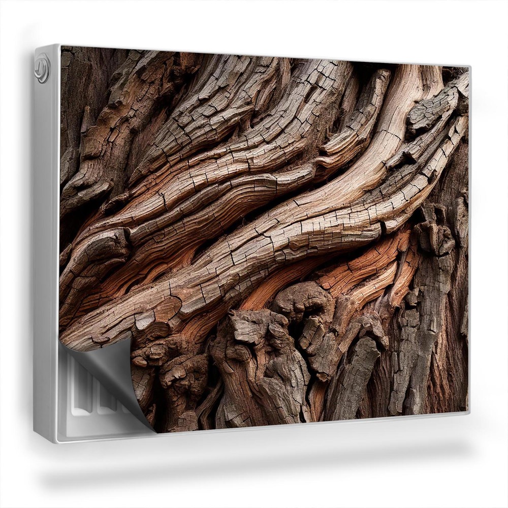 Mata magnetyczna na grzejnik Kora drzewna tekstura psnia stare drewno