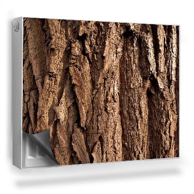 Mata magnesowa na kaloryfer Kora pnia drzewa tekstura stare drewno