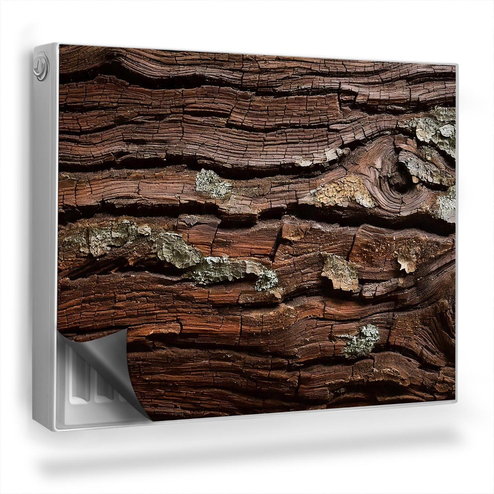 Mata magnetyczna na grzejnik Tekstura kory drzewa stare drewno