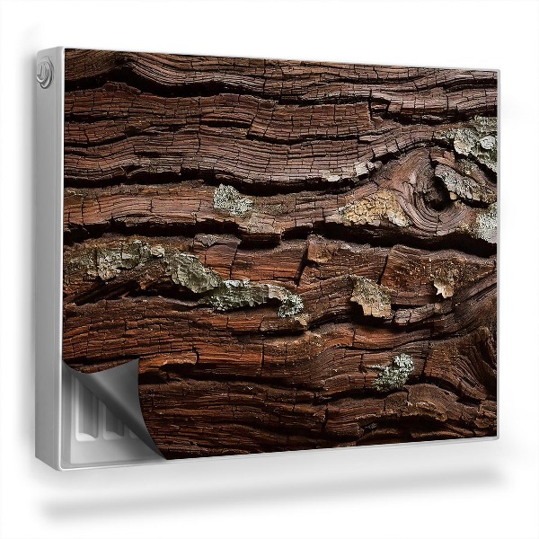 Mata magnetyczna na grzejnik Tekstura kory drzewa stare drewno