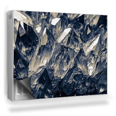 Mata magnetyczna na grzejnik Zbliżenie na kryształy kwarcu, natura