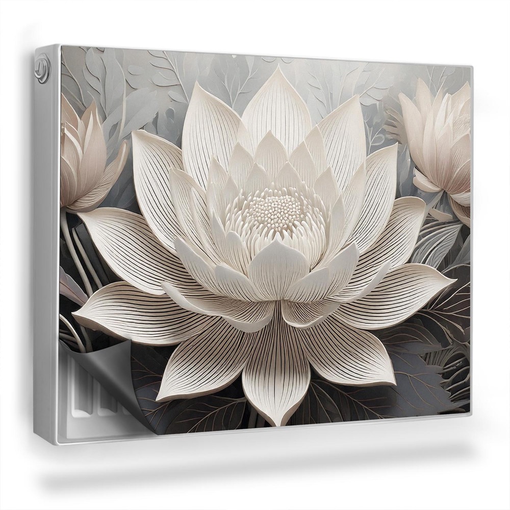 Mata magnesowa na kaloryfer Ilustracja 3D kwiatów eleganckie lilie