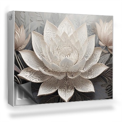 Mata magnesowa na kaloryfer Ilustracja 3D kwiatów eleganckie lilie