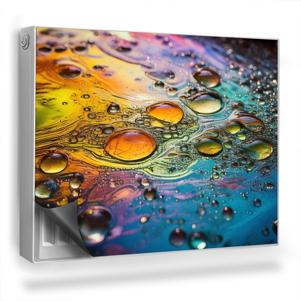 Mata magnetyczna na grzejnik Zbliżenie oleju unoszącego się na wodzie